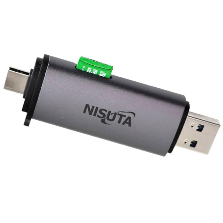 Lector Tarjeta Sd-Microsd Tipo C 3.1-Microusb-Usb Nisuta Ns-Cruc3